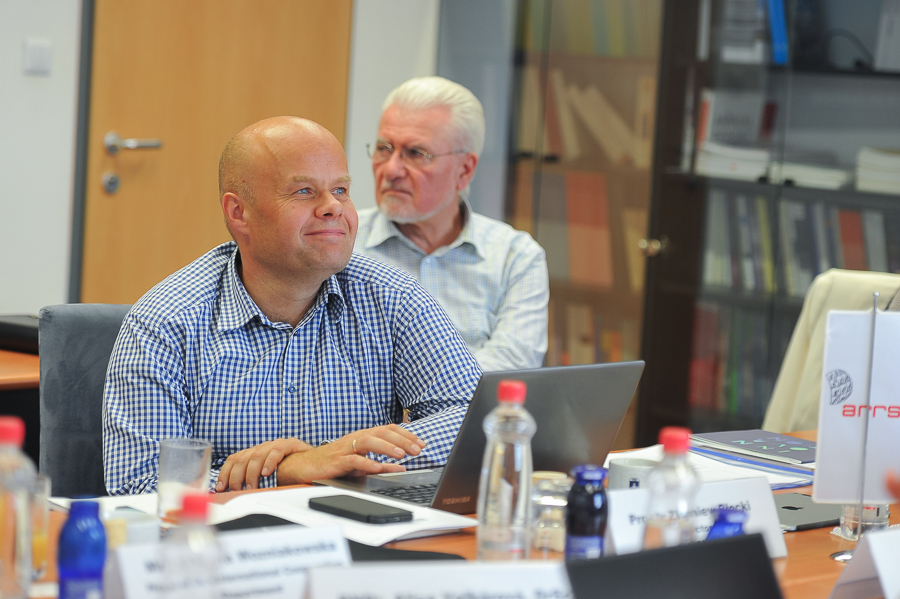 Prof. Zbigniew Błocki, director of National Science Center, during the meeting in Lubljana.