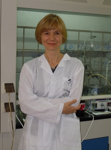 Joanna Pietrasik w laboratorium