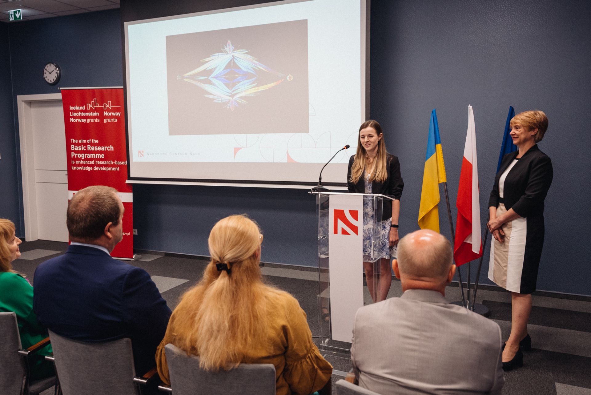 A presentation of NCN initiatives for Ukrainian researchers, 6th July, photo: Jan Bielecki for NCN