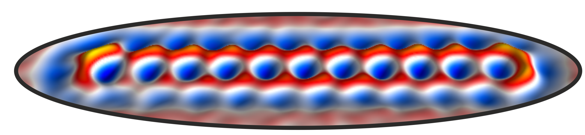 3D image of the non-contact atomic force microscopy of undecacene generated through “on-surface synthesis” approach