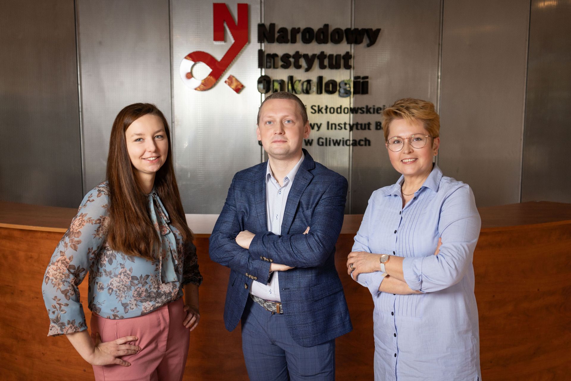 Dr Karol Andrzej Jelonek with his team: Katarzyna Morowiec (on the left) and Lucyna Ponge (on the right), photo by Michał Łepecki