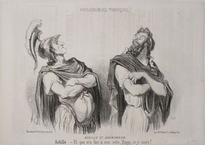 Honoré Daumier – Achilles vs. Agamemnon